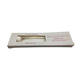 vintage reed & barton silverplate infant feeding spoon